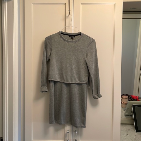 Top shop funky fall grey dress - Picture 1 of 5